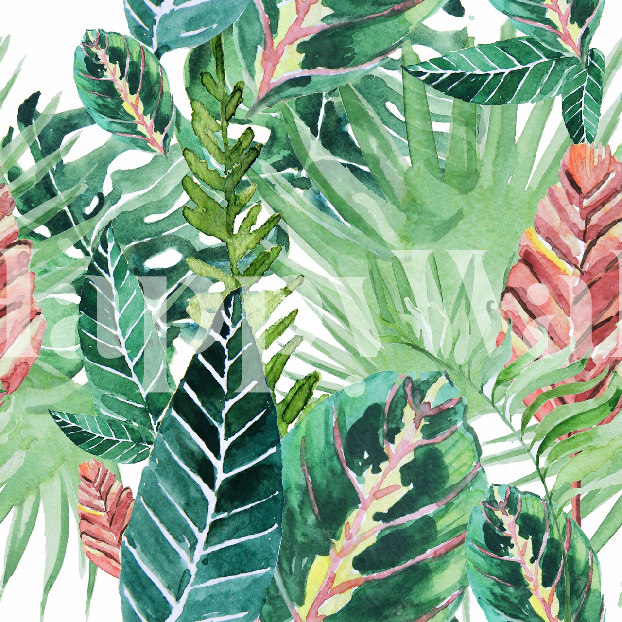 Havana jungle tapet i et romoppsett