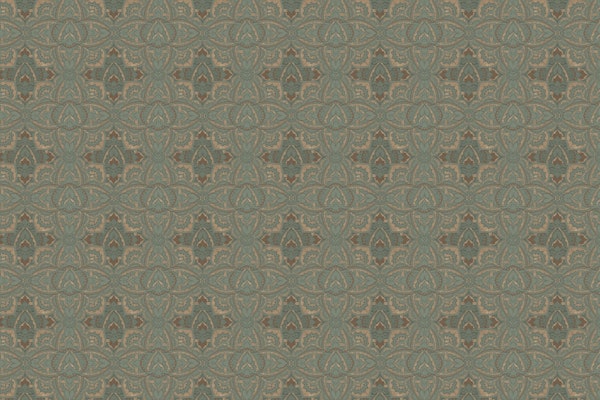 Golden Art Deco mandala - green