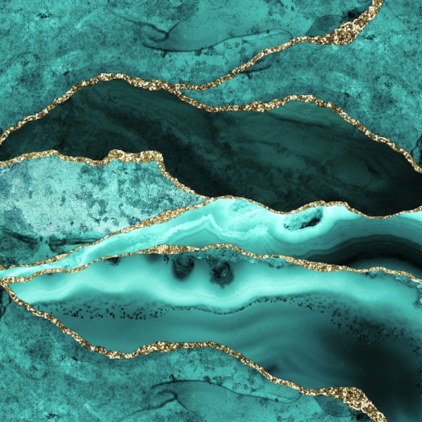 Ocean Waves Marble Emerald