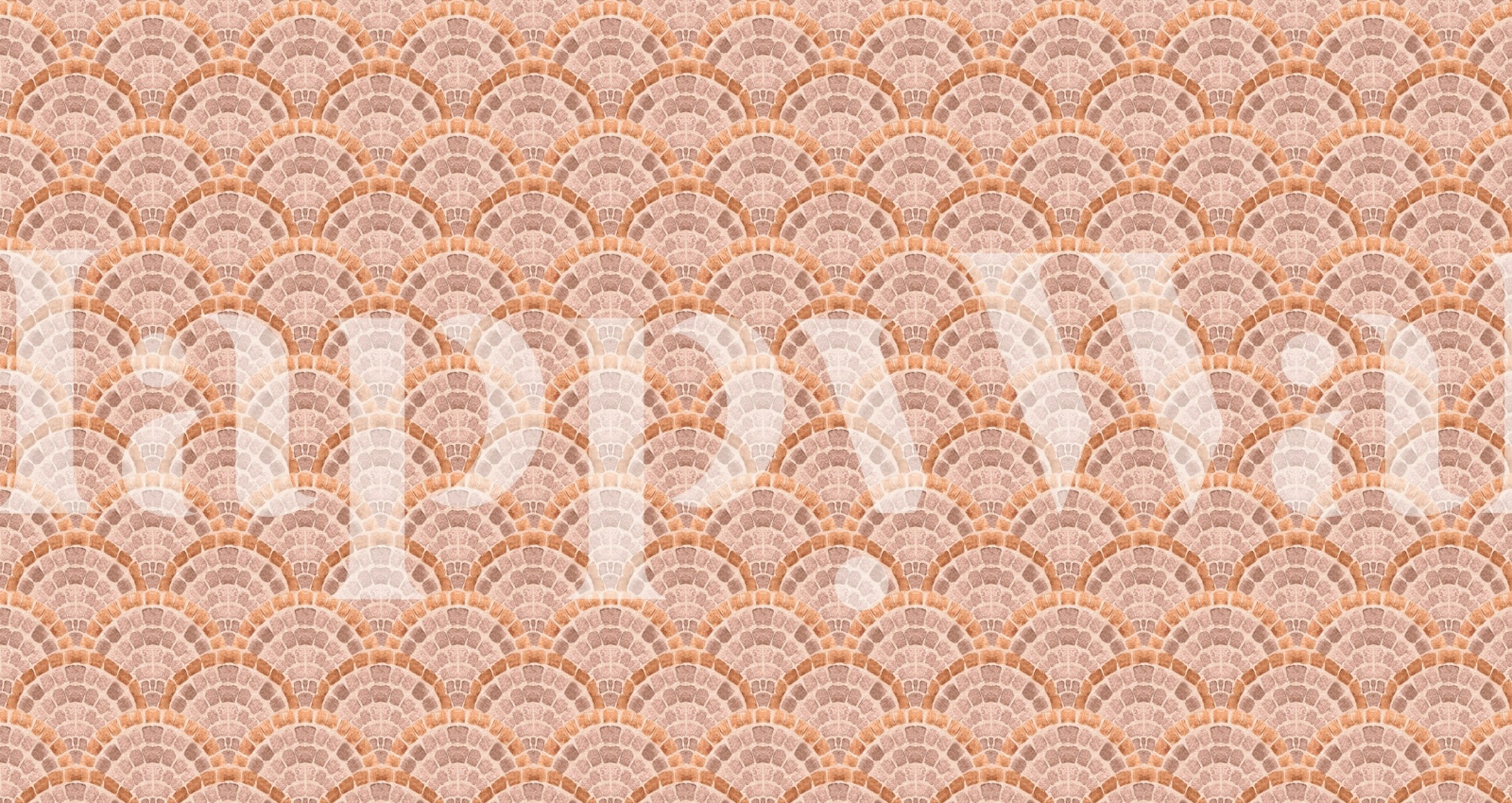 California sunset peach bows wallpaper in a room