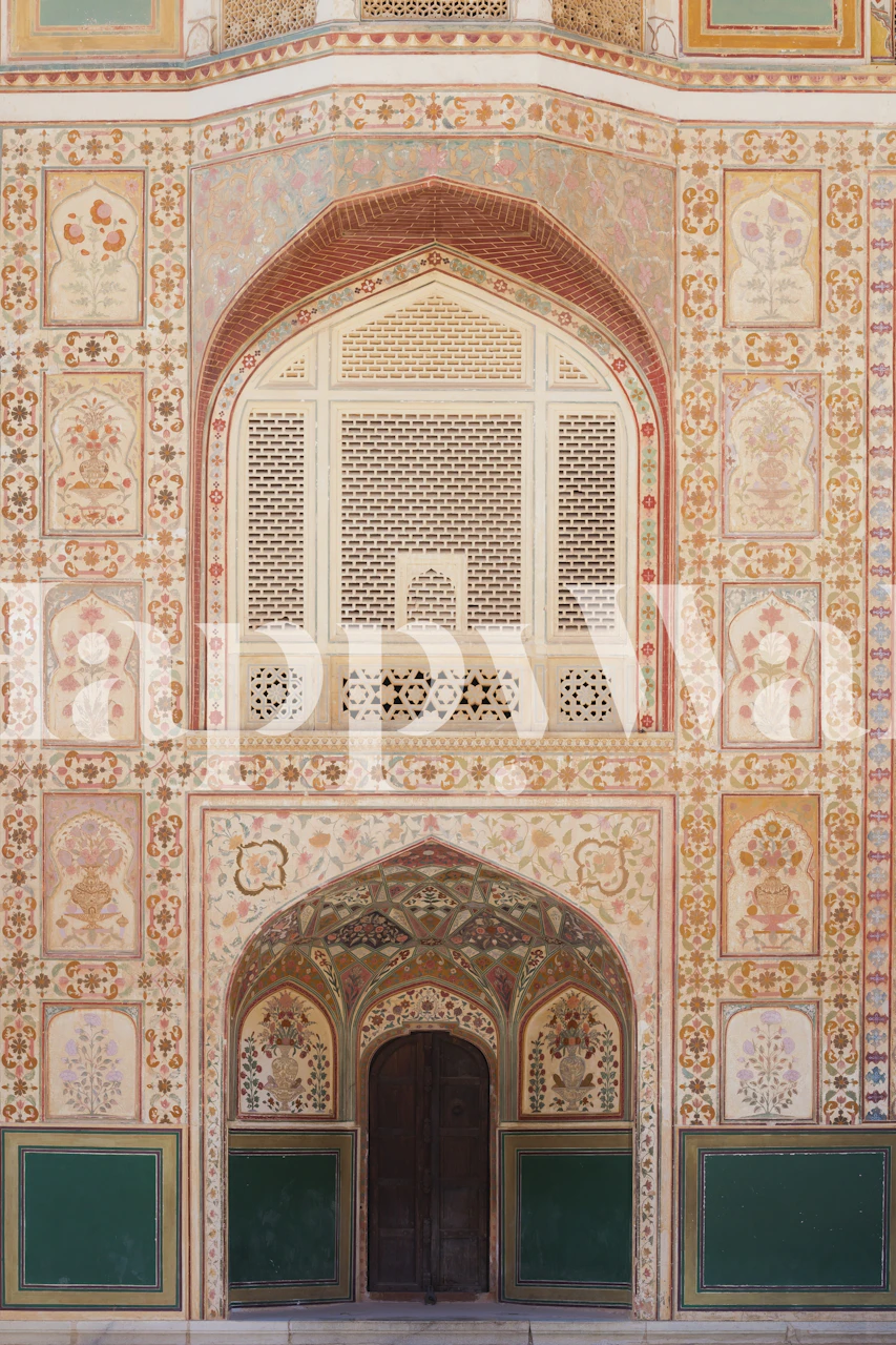 Amber Fort Door wallpaper in a room