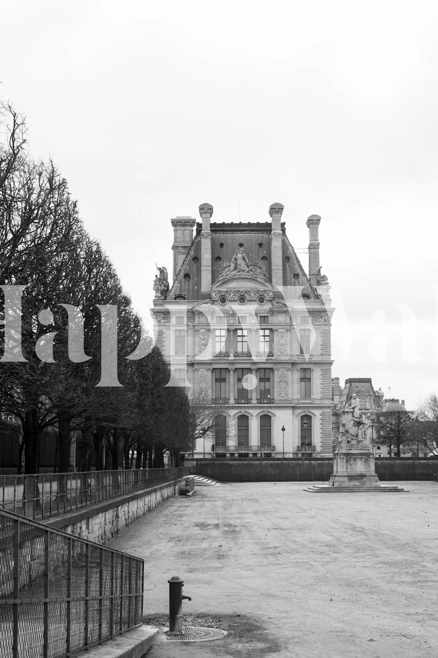 Paris Black and White Scene tapet i et rum