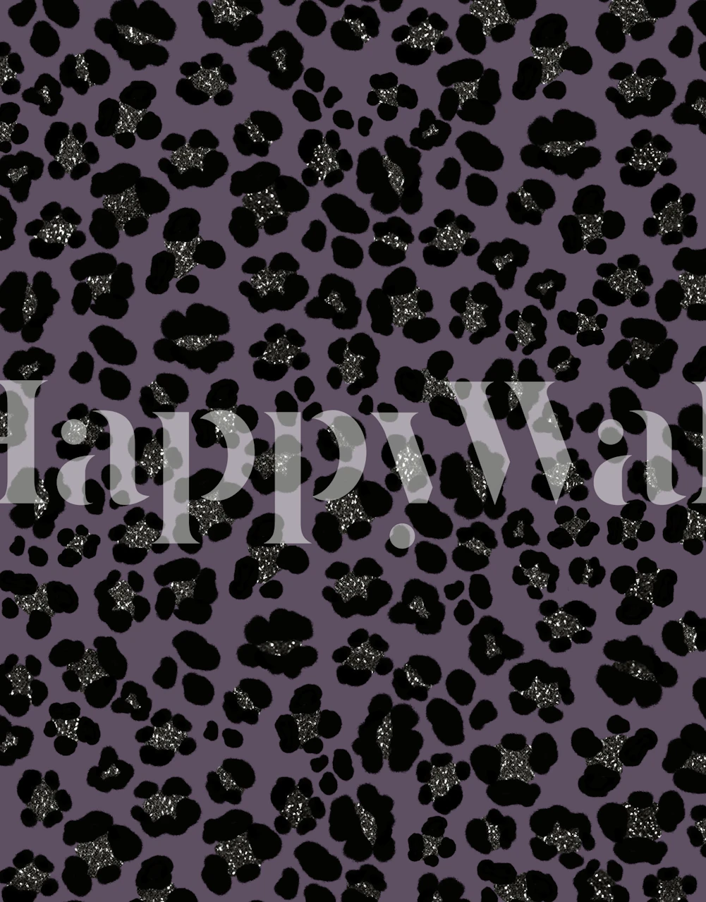 Leopard Print Glam 3 wallpaper in a room