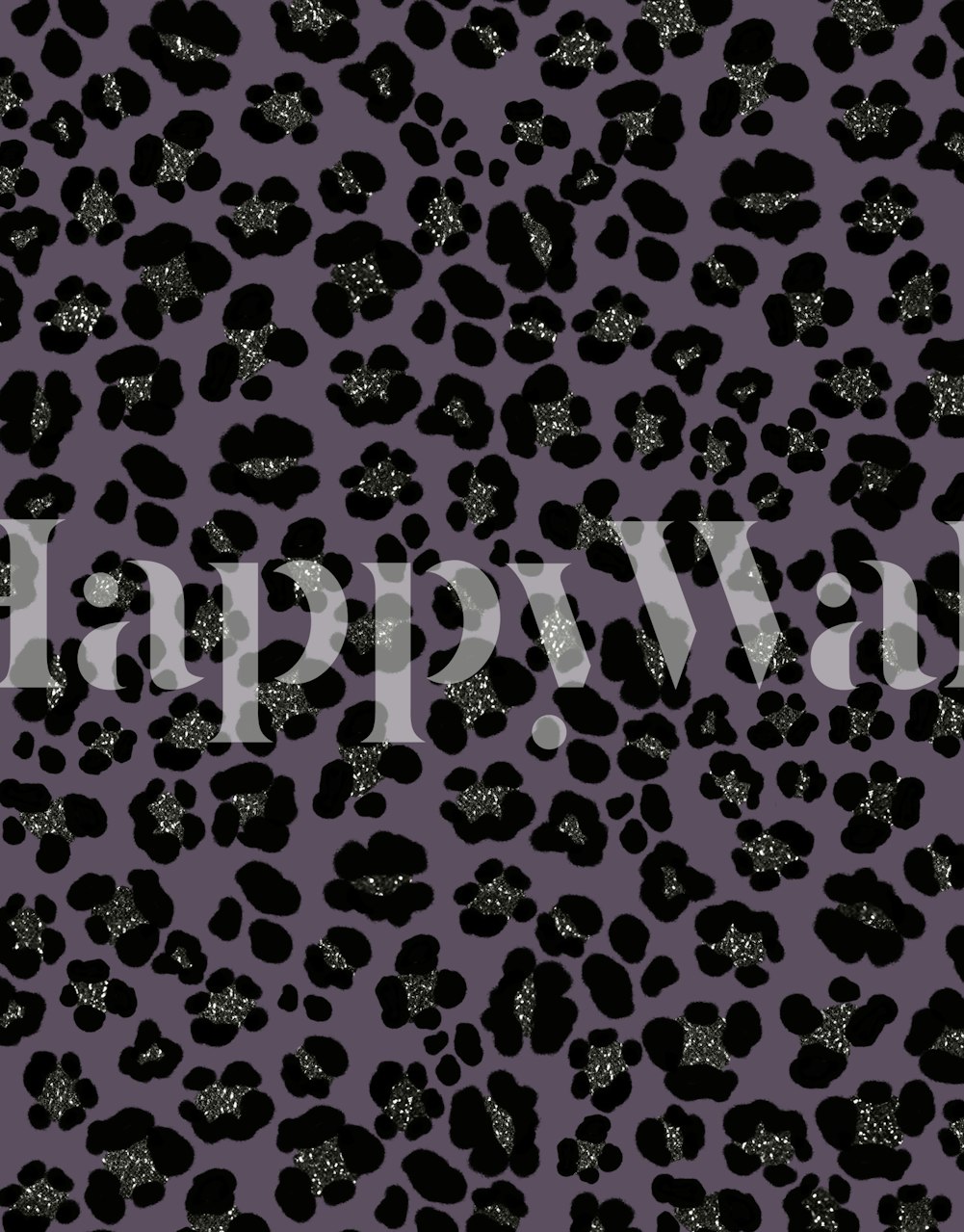 Leopard Print Glam 3 wallpaper in a room