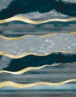 Teal Agate Gold Stripe Glam 1 wallpaper