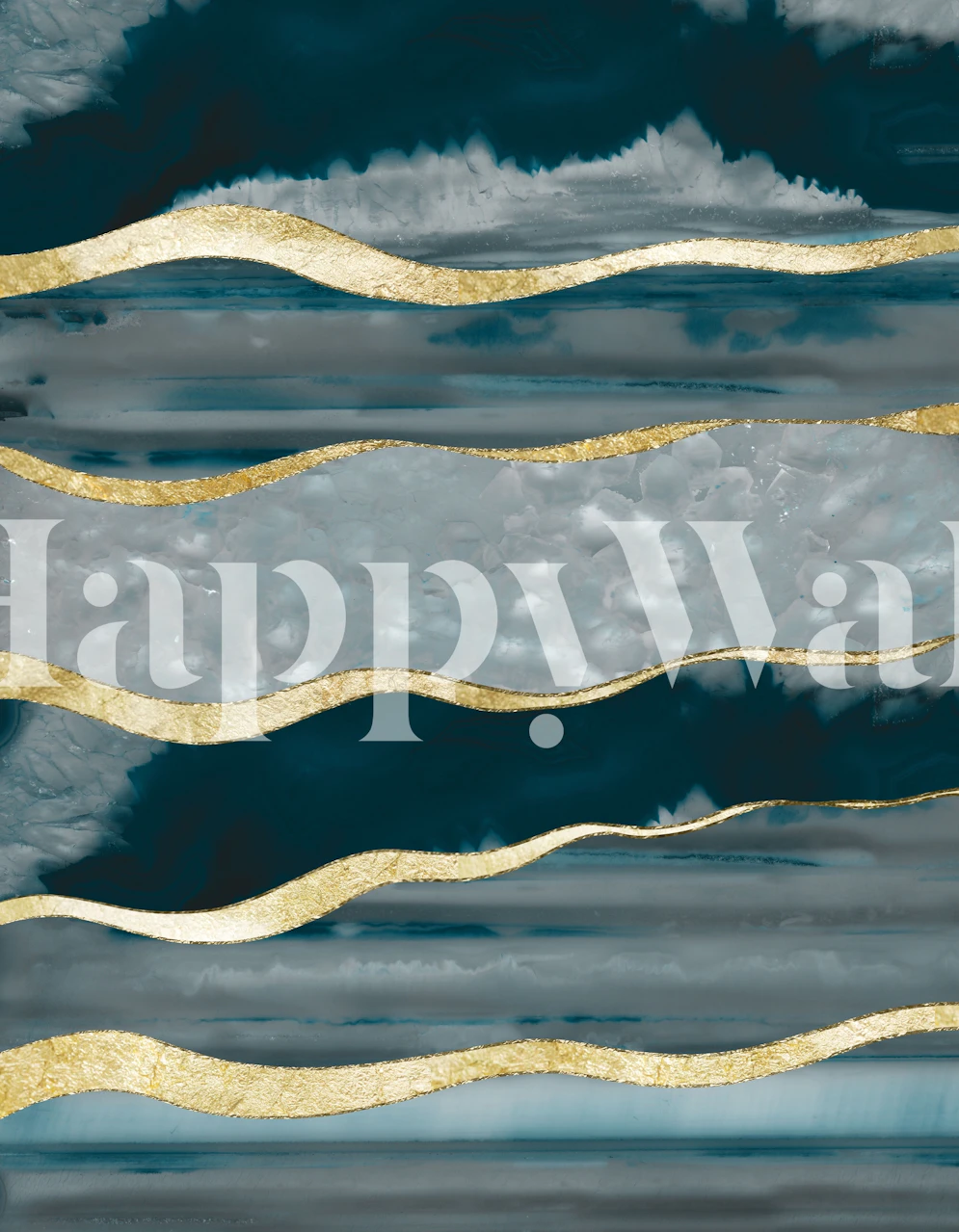 Teal and gold stripes design abstract wallpaper
