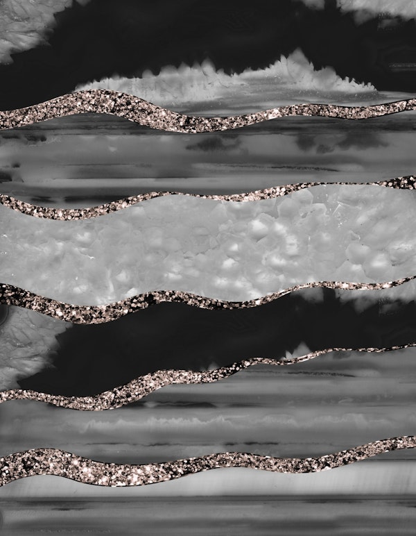 Agate Glitter Stripe Glam 1