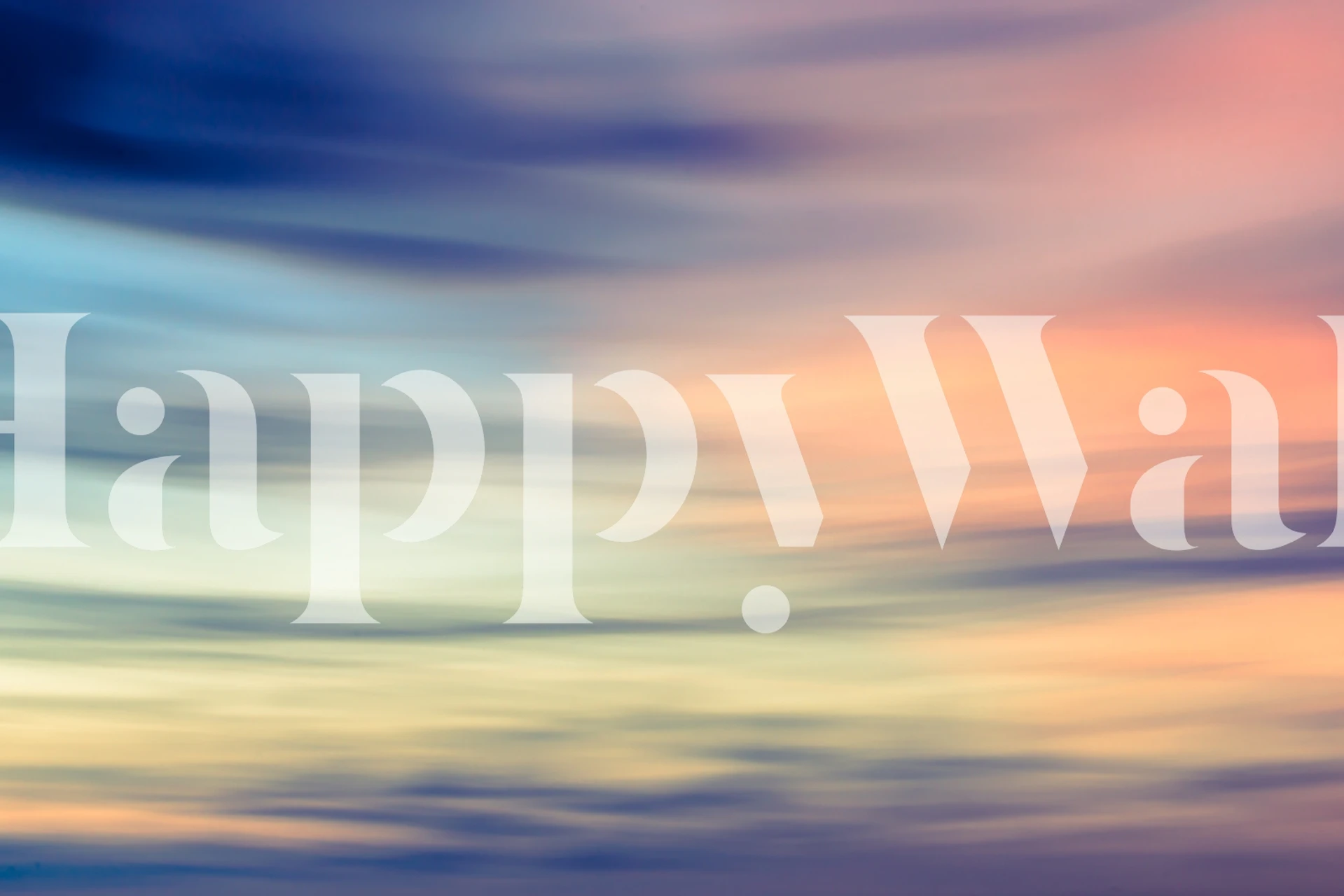 Blurred sunset sky in soft pastel colors wallpaper