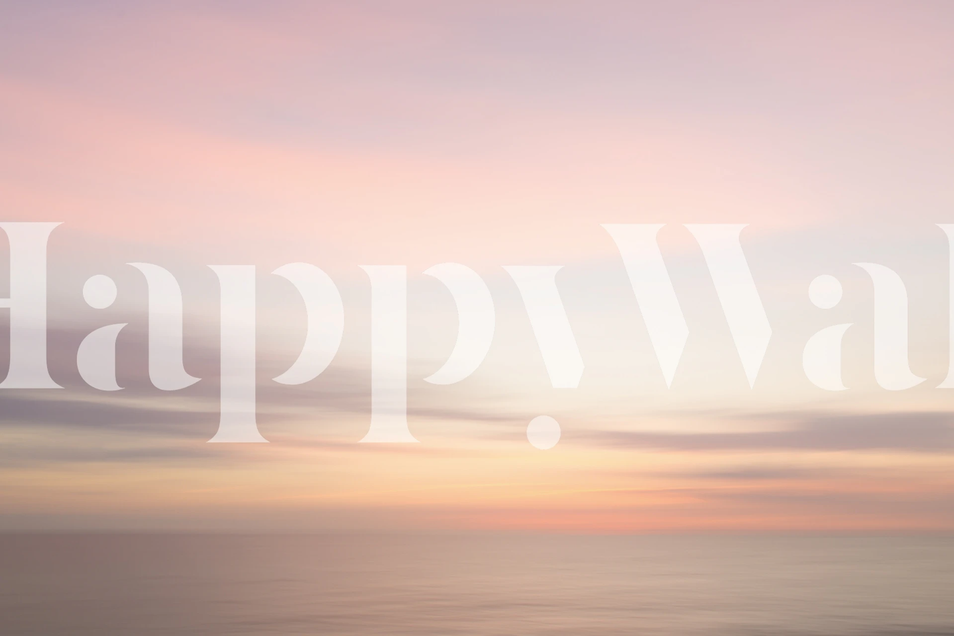 Carta da parati Sunset sky and ocean in una stanza