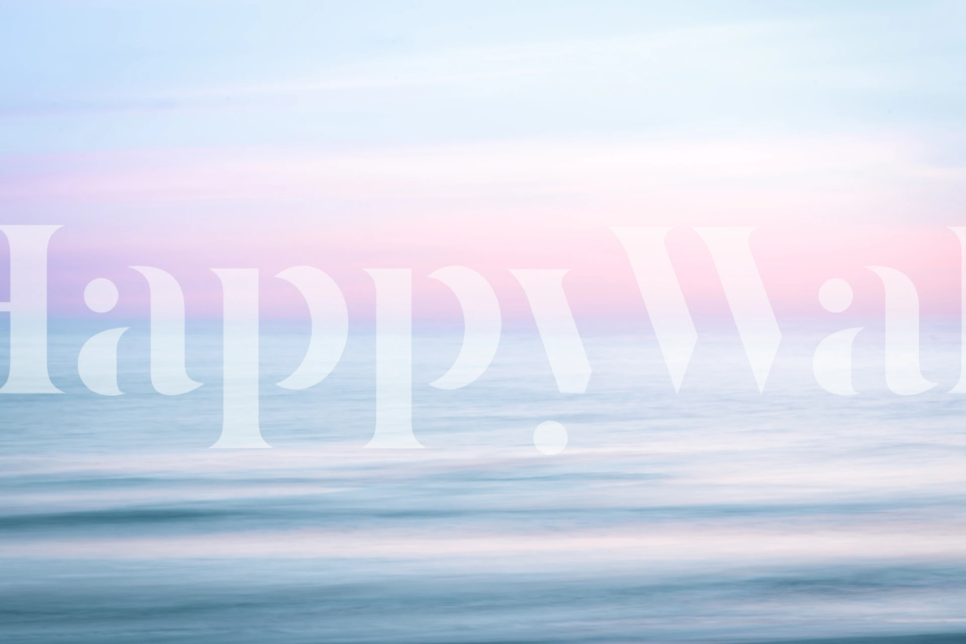 Blurred ocean and sky tapet i et rom