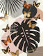 Minimal Monstera Butterfly 1