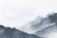 Grayish misty mountains papiers peint