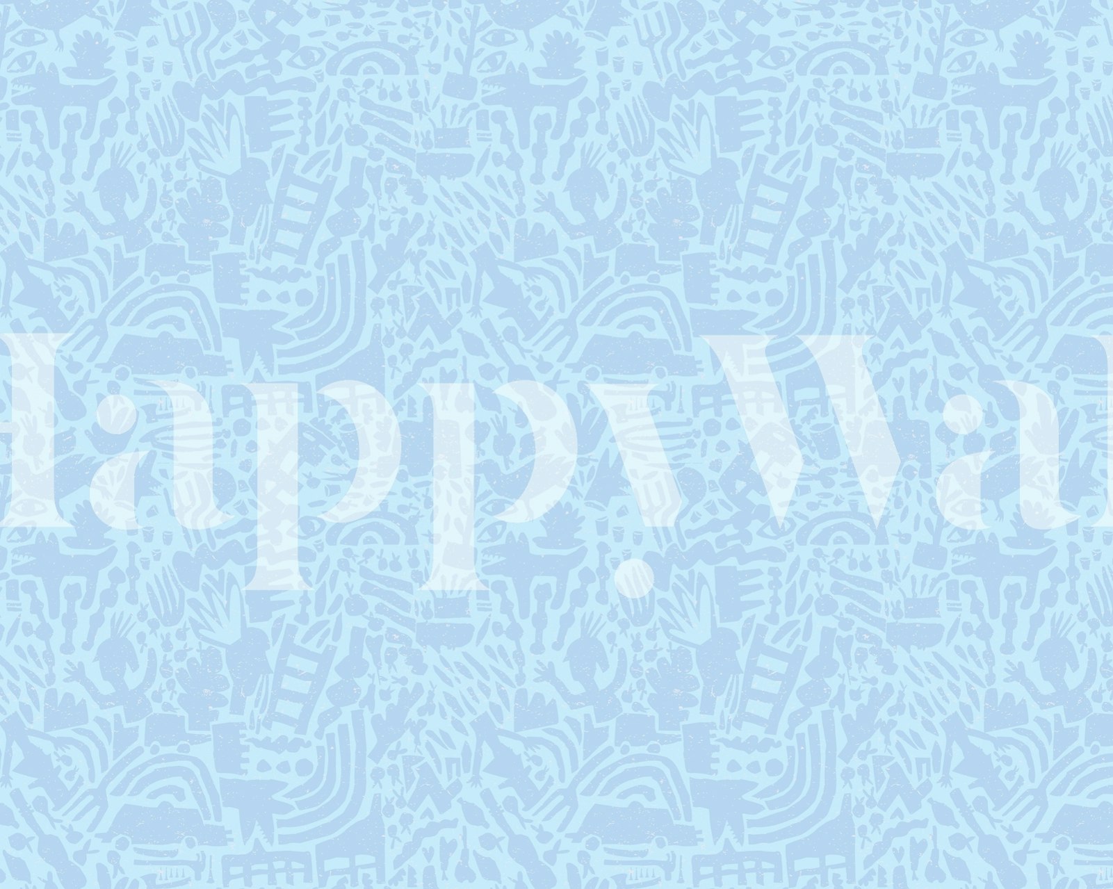 Soft City Pattern wallpaper in a room