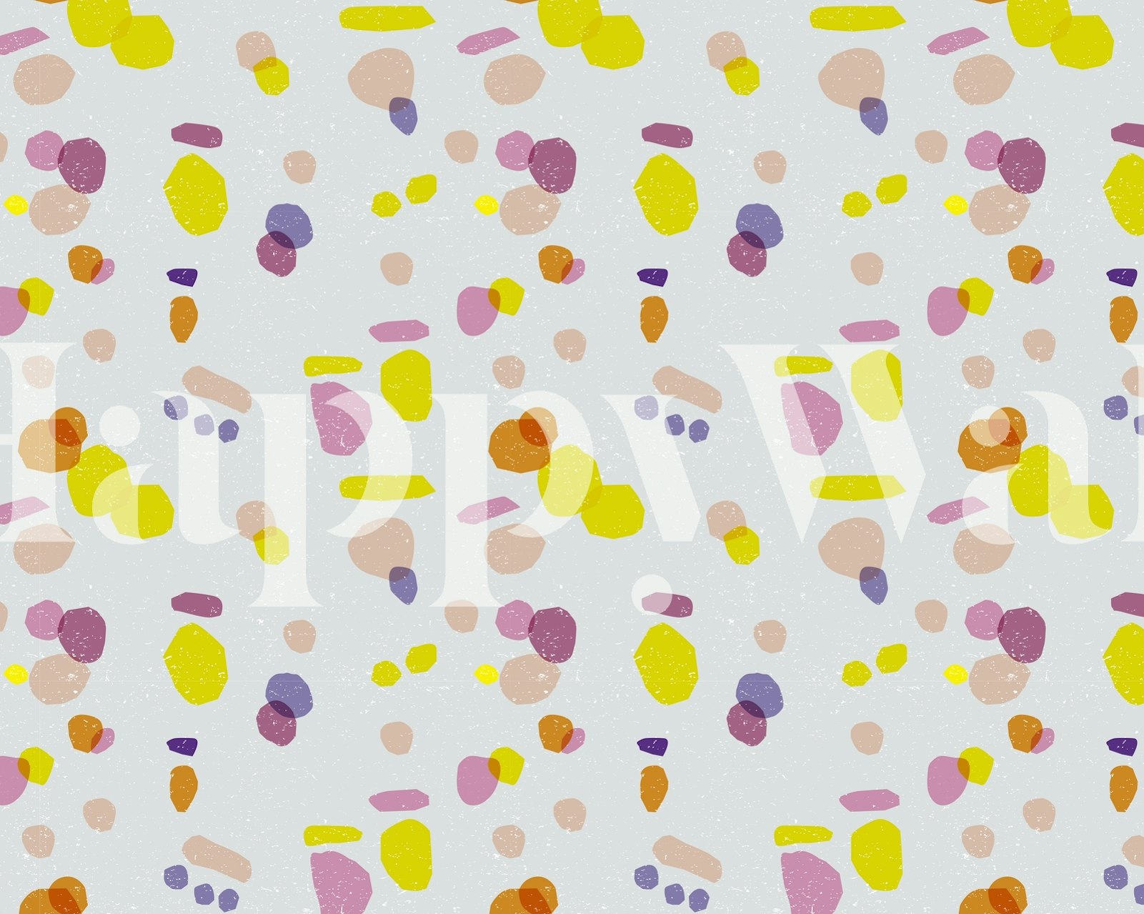 Colorful abstract stones pattern wallpaper in pastel hues