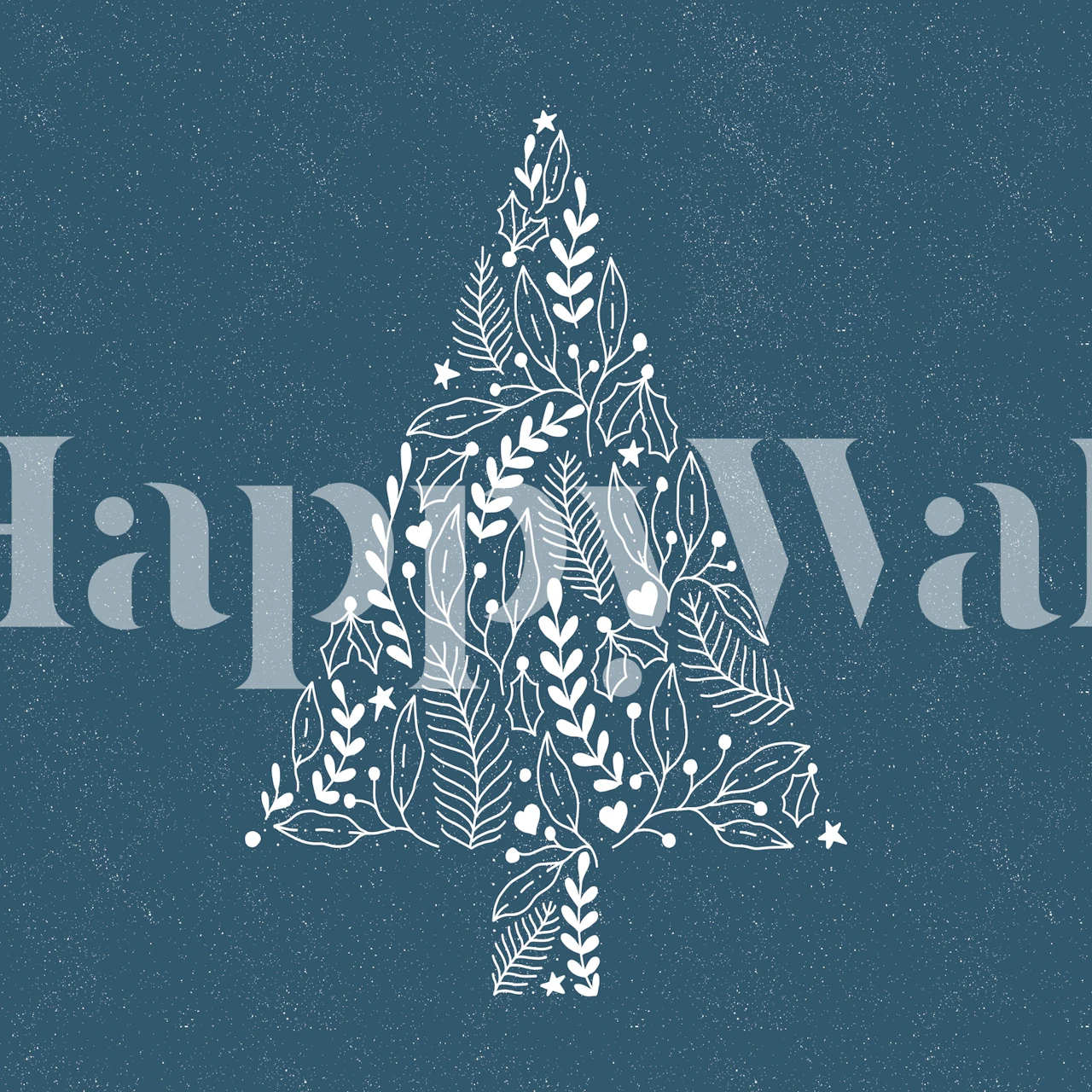 Papel de parede Festive Fir em um ambiente