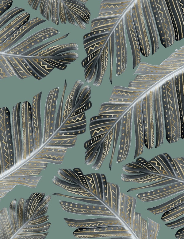 Boho Banana Leaves Glam 1