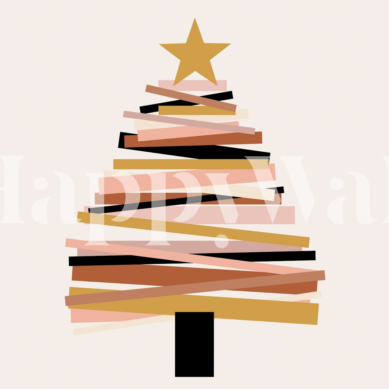 Ribbon Christmas Tree wallpaper in a room