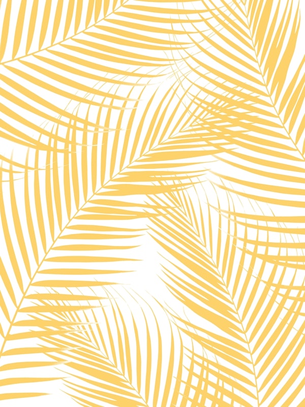 Palm Leaves Yellow Cali Vibe 1