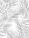 Palm Leaves Gray Cali Vibes 1