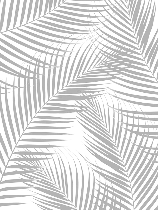 Palm Leaves Gray Cali Vibes 1