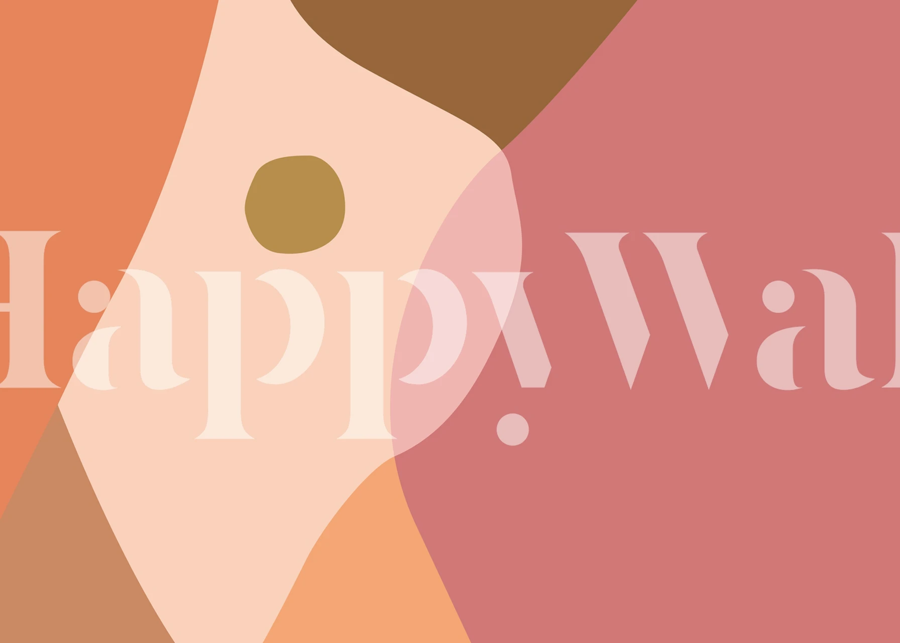 Abstraktní design tapet v pokoji