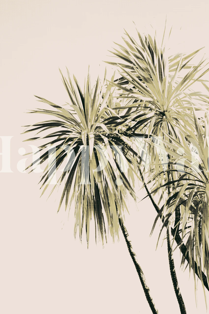 Tapeta Tropical Palm Trees u sobi