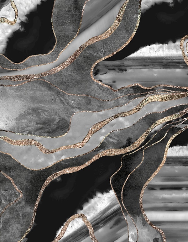 Marble Gold Glitter Glam 1