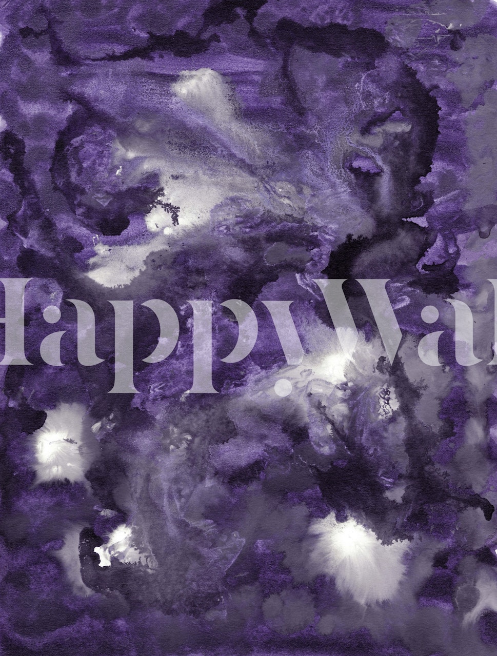 Purple and white abstract swirl watercolor wallpaper