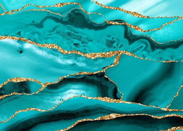 Turquoise Gold Marble
