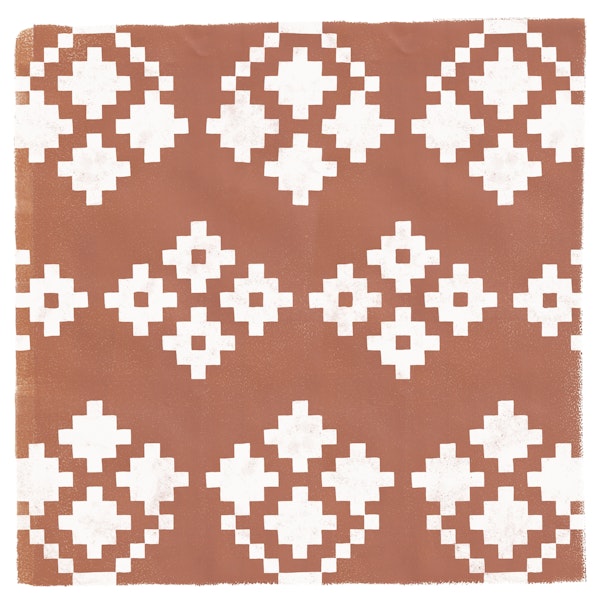 Terracota Geometric Pattern