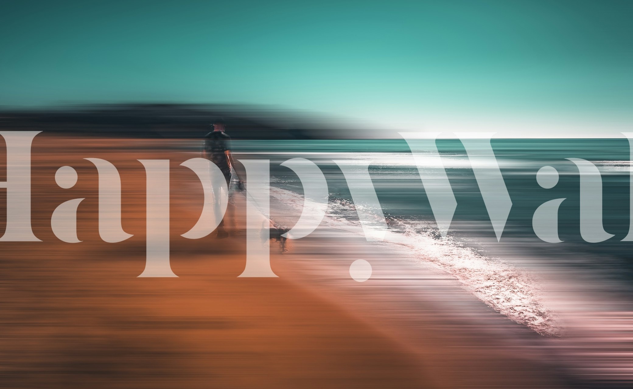 Carta da parati serena con una scena di spiaggia