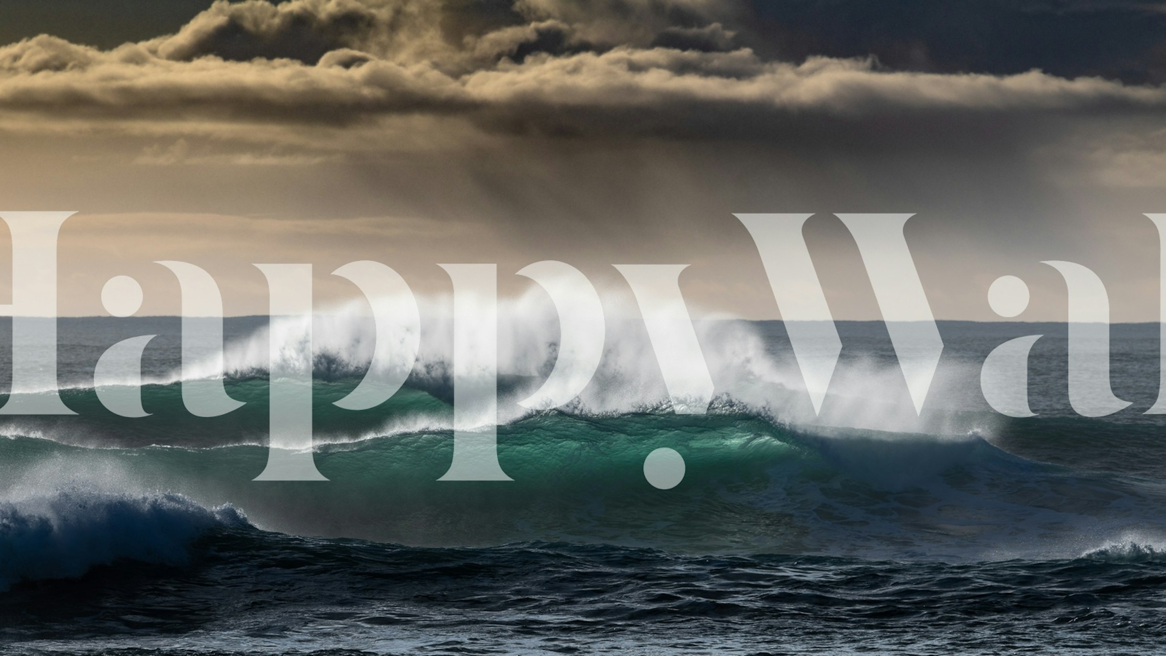 Fotomural vinílico de ondas do mar mostrando força e movimento