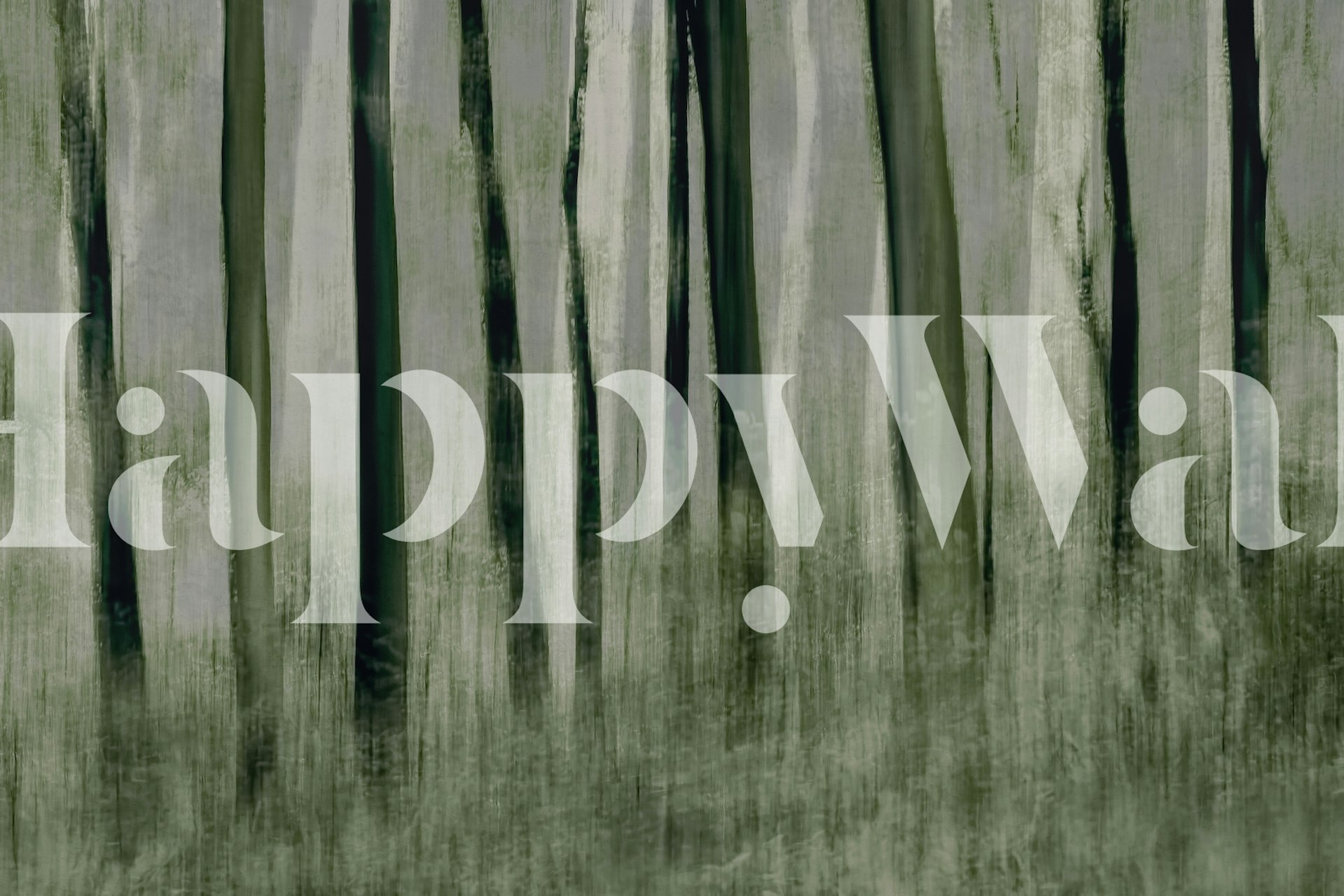 Trees in motion wallpaper in a room