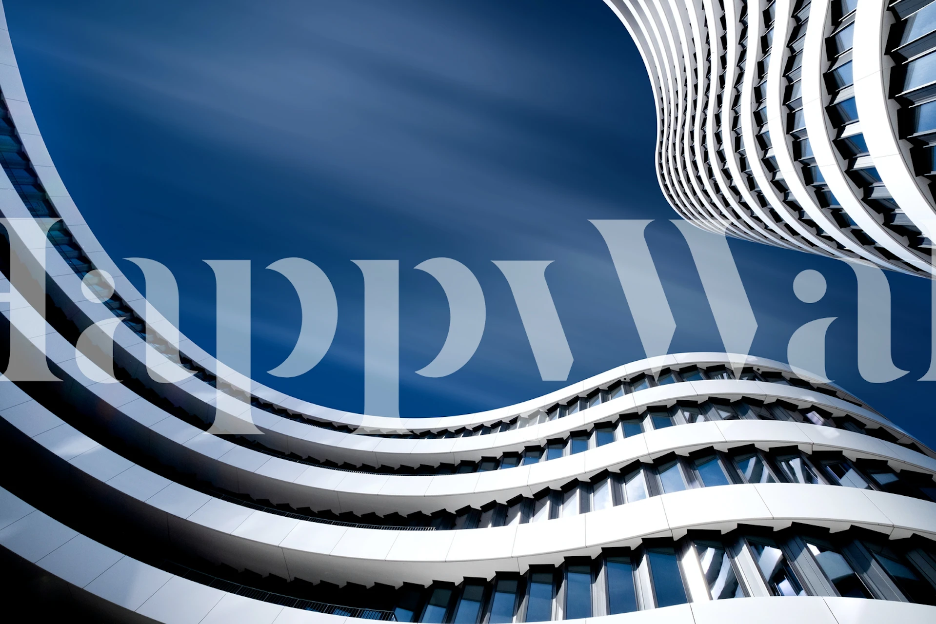 Innovatives Kurvenarchitektur Wallpaper Design