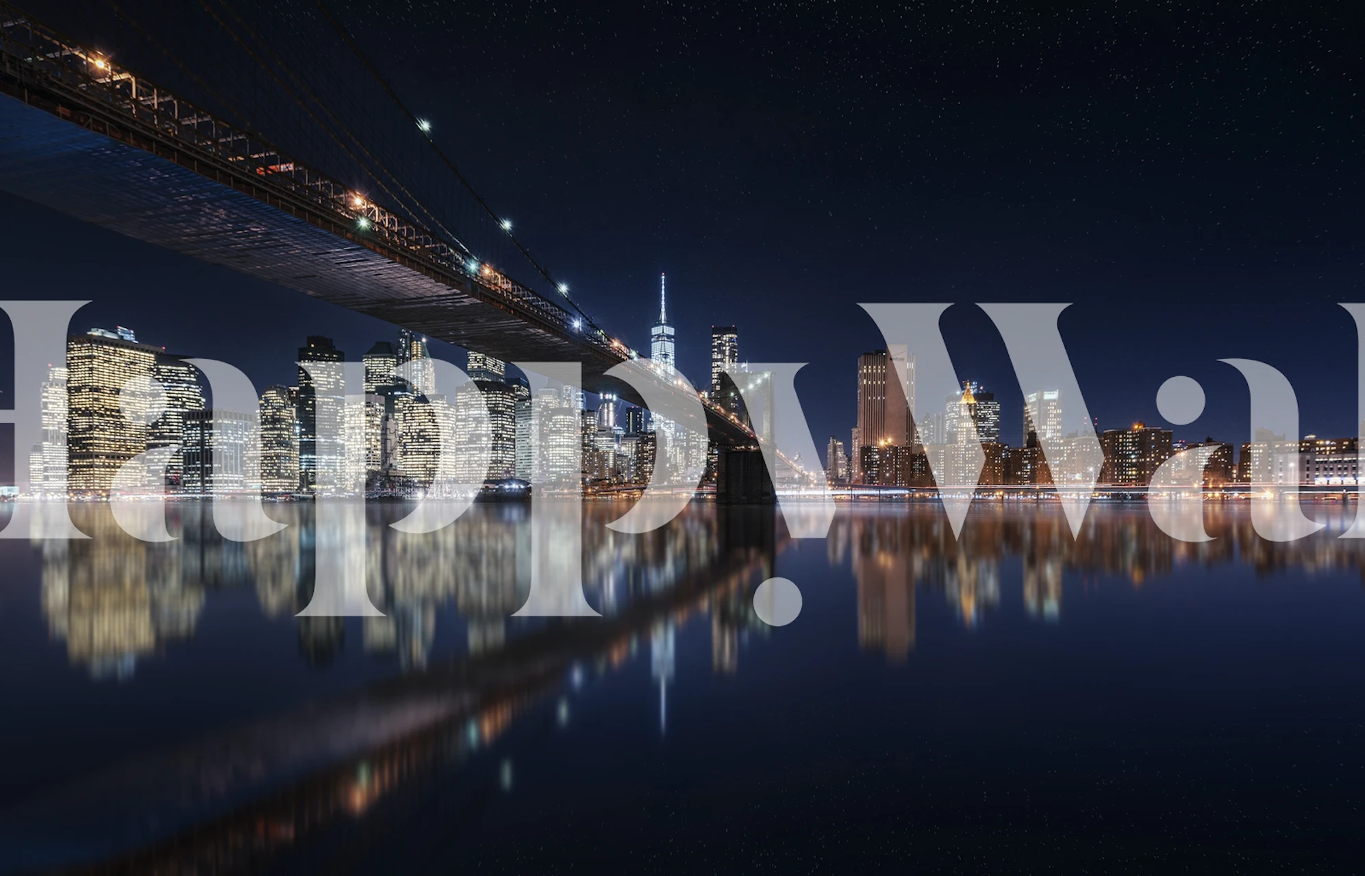 Tapeta městského panoramatu v noci