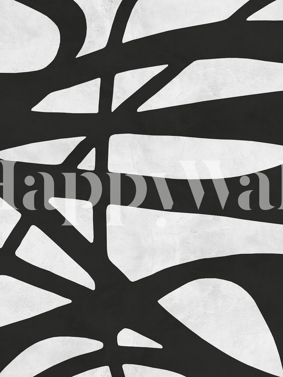 Black expressionism I wallpaper in a room