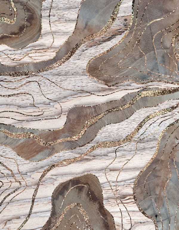 Wood Agate Glitter Glam 1