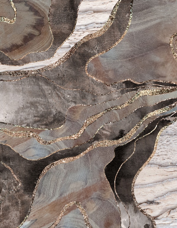 Wood Agate Glitter Glam 2