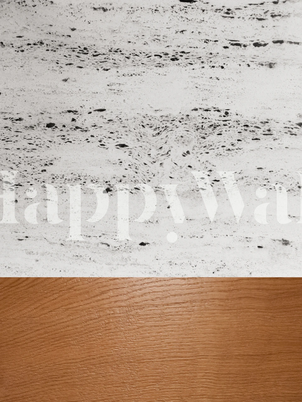 Wood and concrete wallpaper in a room