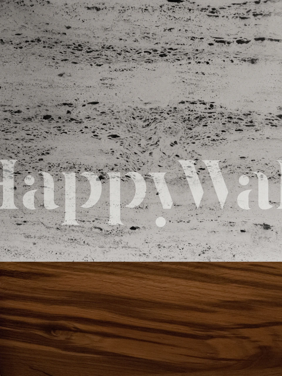 Wood and Concrete 2 wallpaper displayed in a room