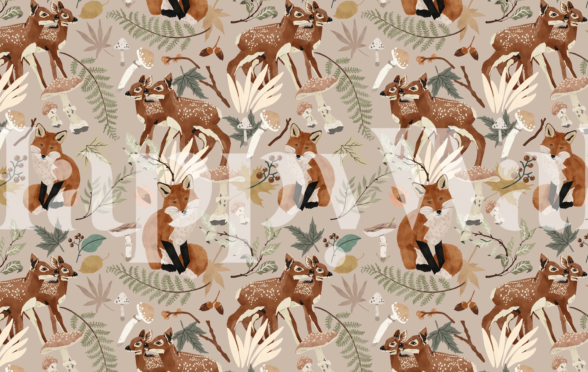 Dieren in de winternacht ontwerp