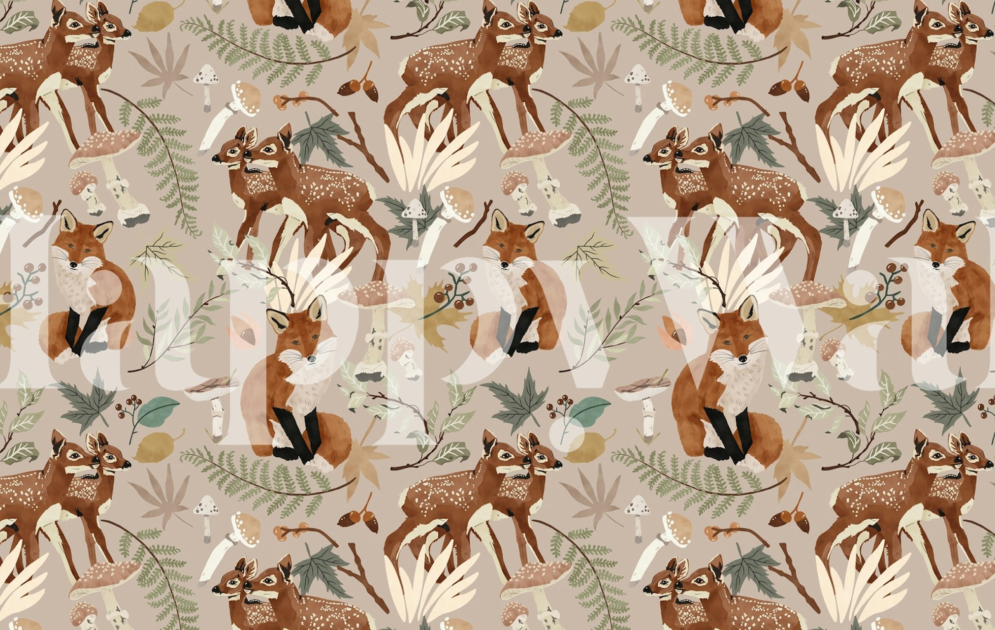 Animais na noite de inverno design