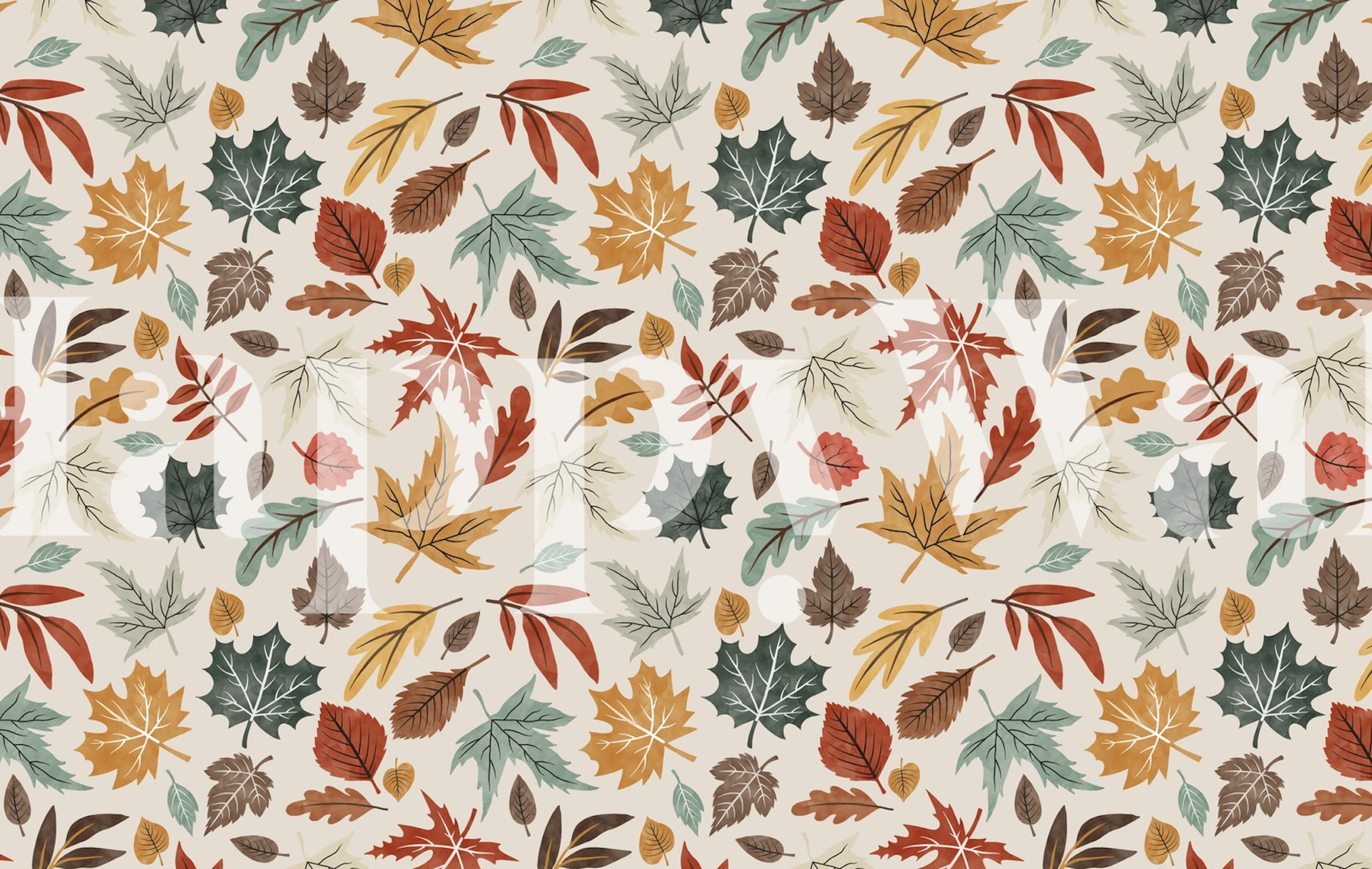 Autumn leaves fall II huoneasetelmassa