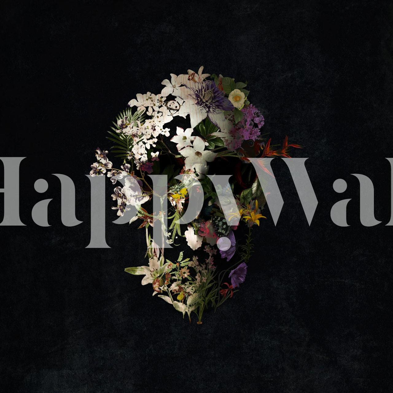 Tapeta Spring Skull v nastavení místnosti