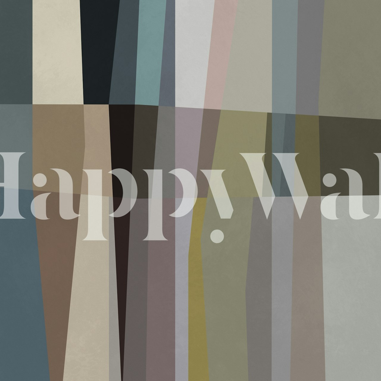 Abstrakta geometriska former tapet med dämpade toner