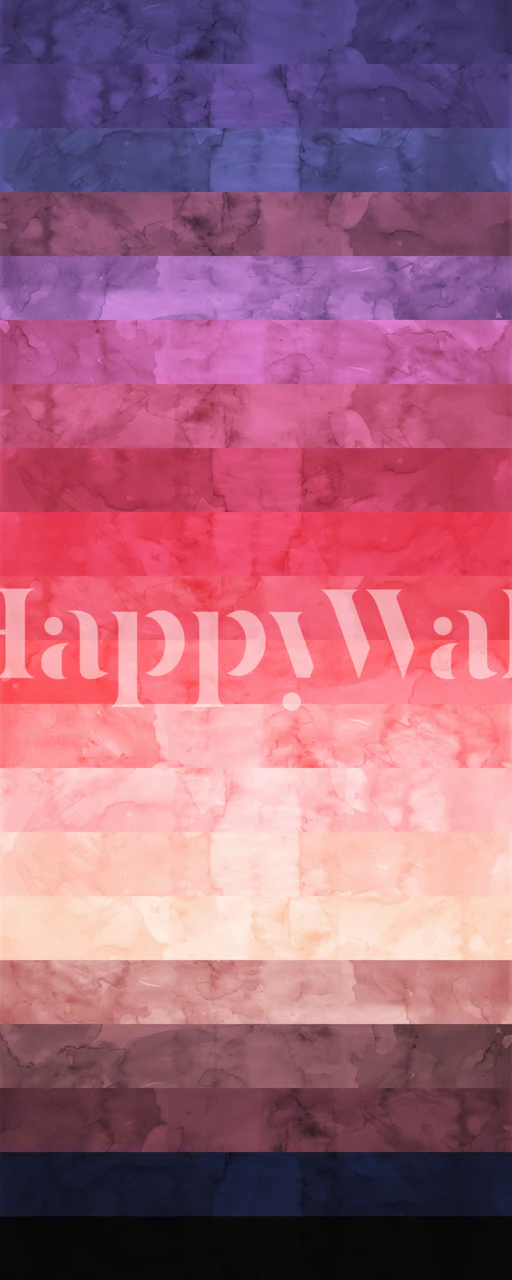 Watercolor bands V tapet vist i et rum