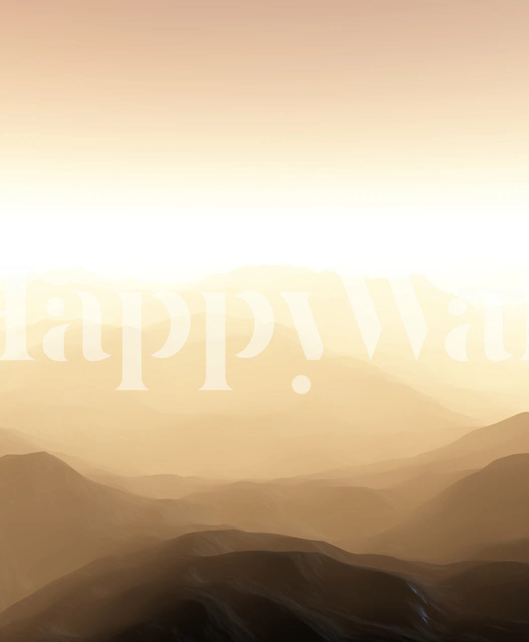 Serene Dawn II wallpaper in a room