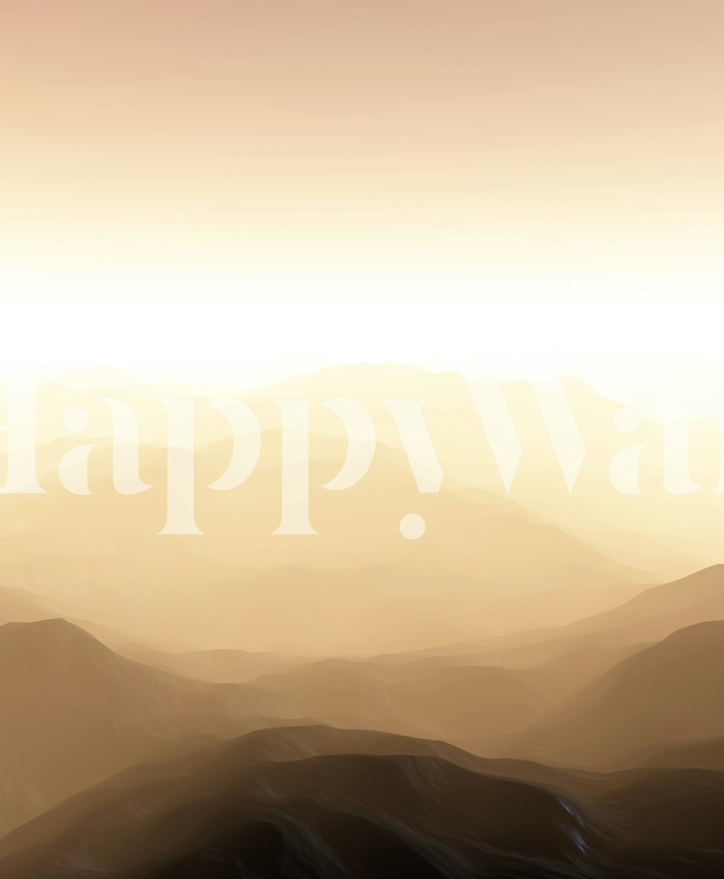 Serene Dawn II wallpaper in a room