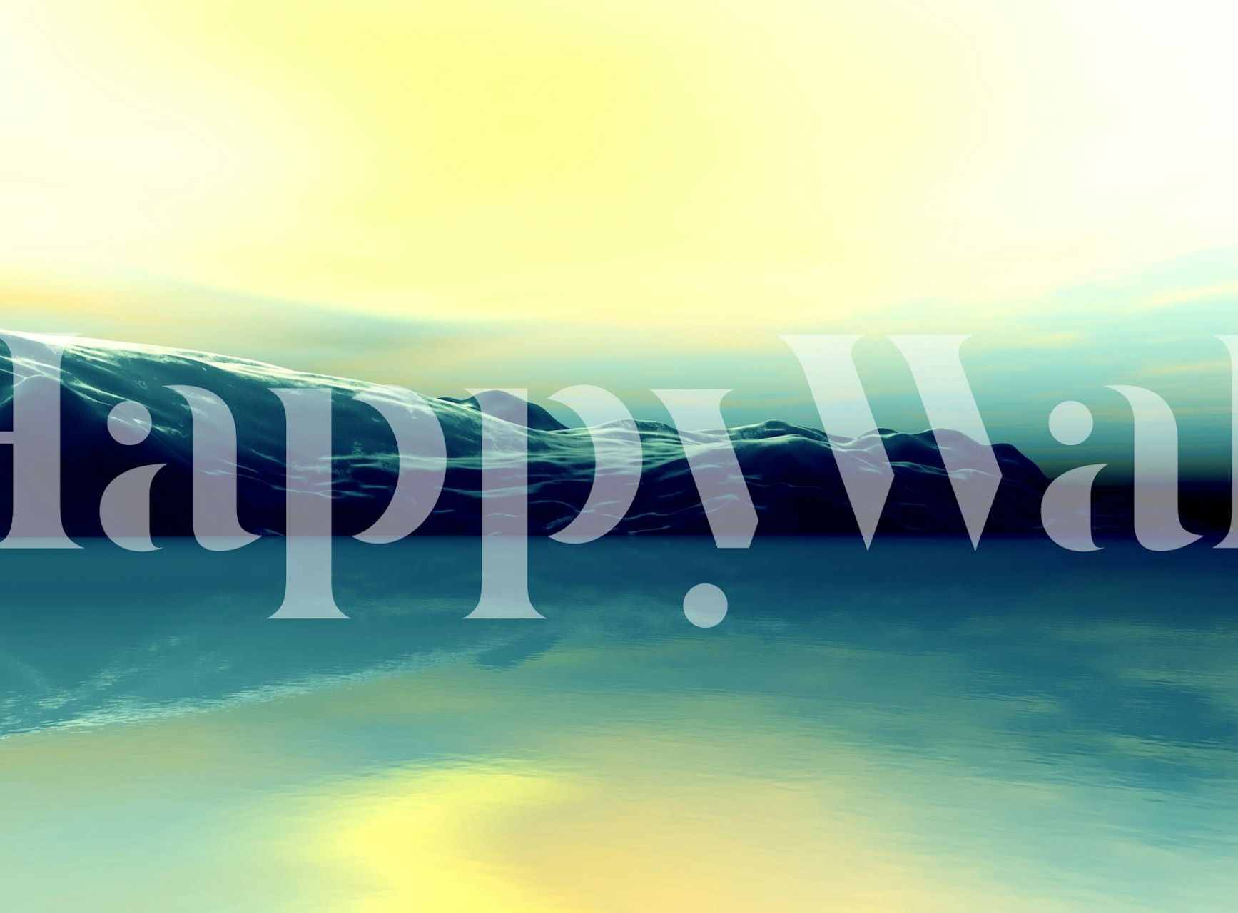 Solar Light wallpaper in a modern room