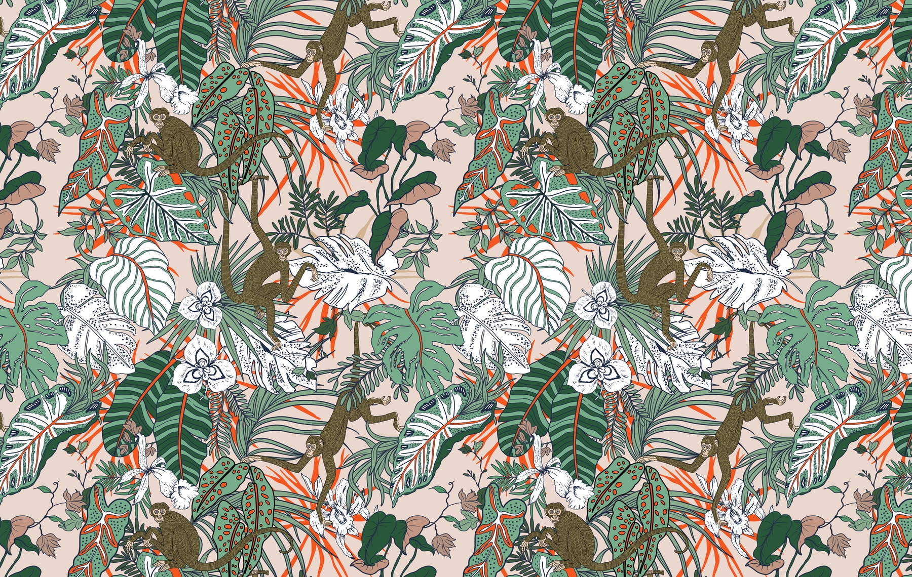 Buy Tropical nature abstract wallpaper - Free shipping